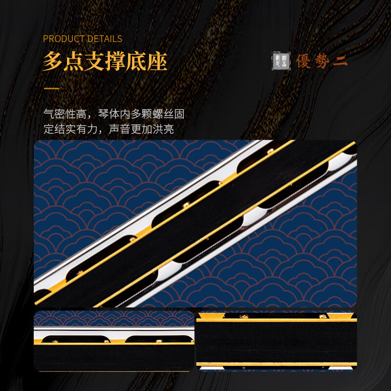 Dunhuang 24-hole polyphonic harmonica DN24-1 silver, recommended for adult beginners, C key, entry-level performance