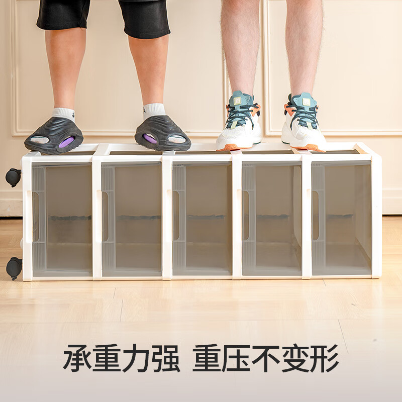 Xitianlong installation-free plastic storage cabinet bathroom drawer storage cabinet children's wardrobe bedside table storage box 5-layer gray