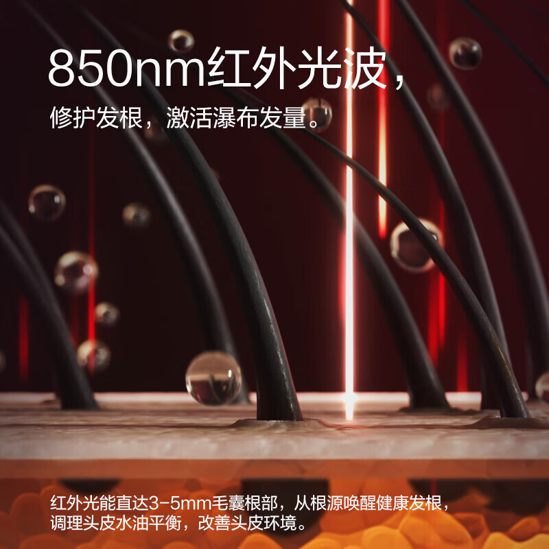 Scalp3 smart scalp massage comb, red light hair care and hair growth comb, electric introduction device, scalp and head massage instrument, birthday and New Year gifts for male and female friends
