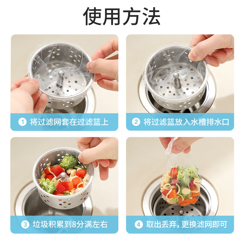 Meliya sink filter 100 pieces disposable kitchen sewer pool floor drain screen