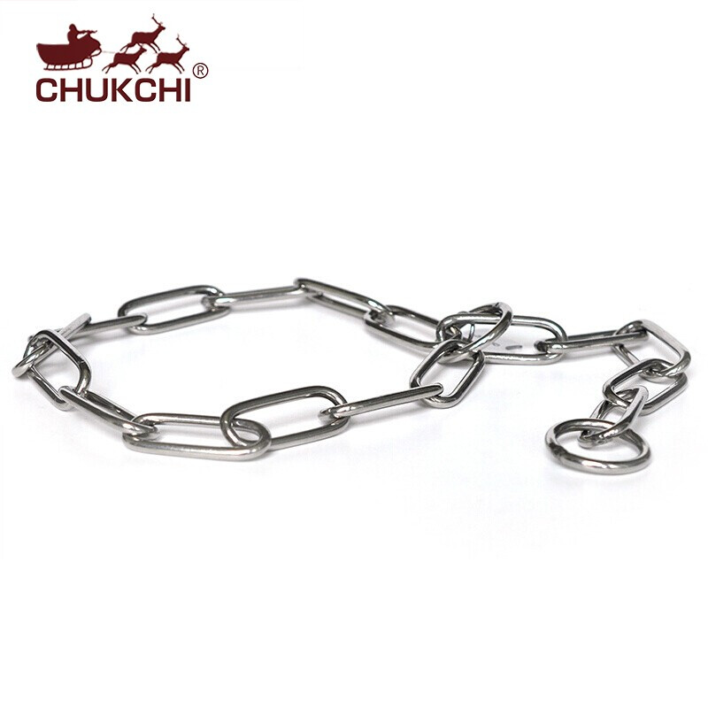 Chukchi (CHUKCHI) Dog P Chain Stainless Steel Pet Chain Retractable Dog Collar German Shepherd Golden Retriever for Medium and Large Dogs Stainless Steel Smooth 70cm*4mm Large Dogs