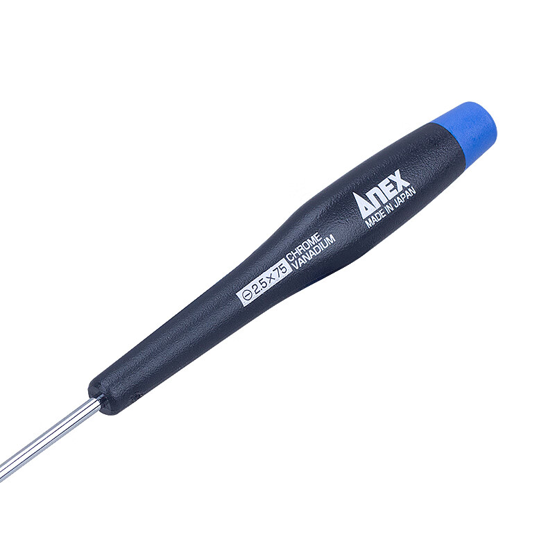 ANEX Precision Screwdriver No.3450 Slotted Screwdriver Model Screwdriver 2.5X75mm Slotted Screwdriver