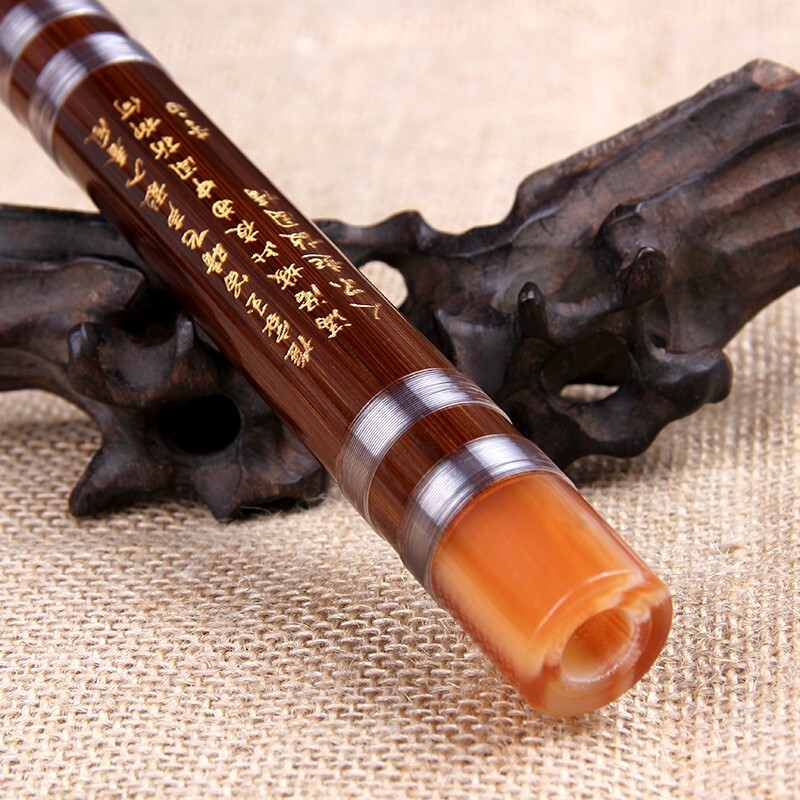 Shuhuai musical instrument (shuhuai) Shuhuai exquisite beginner's one-piece transverse flute, bitter bamboo flute with teaching, zero-based introduction to adult and children's musical instruments, one section in the key of F.