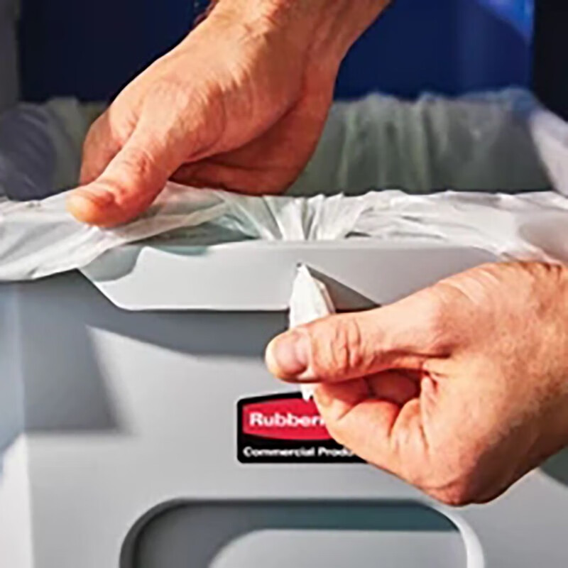 Rubbermaid Business Supplies Flagship Store Multi-Purpose SlimJim Trash Can Industrial and Commercial Large Capacity 87L Classified Trash Can Set Black Trash Can Set Other Garbage