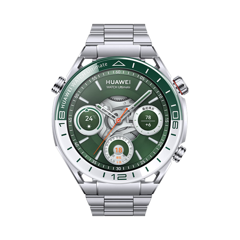 Huawei Watch WATCH Ultimate Green Field Legend Extraordinary Master Smart Health 100-meter Deep Diving Outdoor Adventure Golf Mode Two-Way Beidou Satellite AX21A Green Field Legend-Titanium Watch Strap
