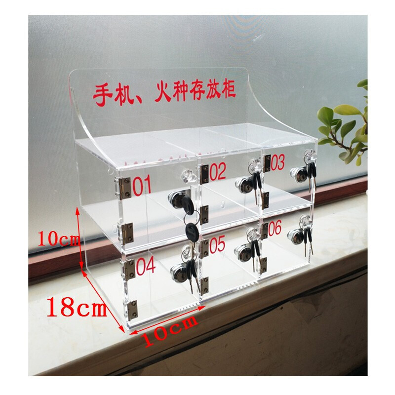 Applicable fire storage box can be customized transparent fire collection box storage box workshop lighter mobile phone cabinet fire recycling box 30*20*60CM