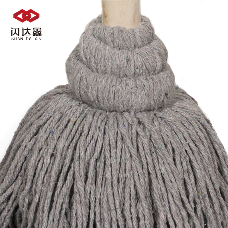 Shandaxin old-fashioned wooden handle mop cord mop 10/bundle