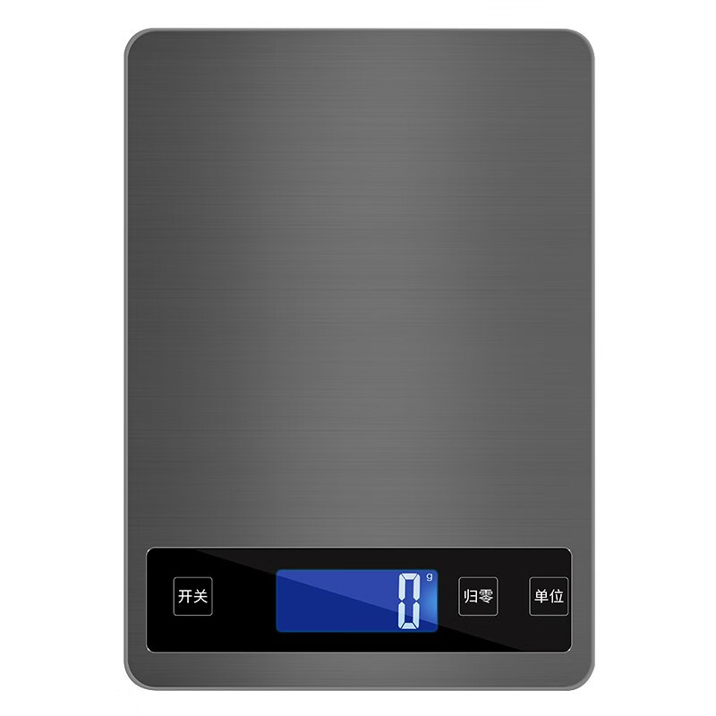 Kubei home kitchen scale baking electronic scale food baking gram weighing gram heavy food small scale small weighing electronic scale three-purpose black 15kg/1g recommended high appearance