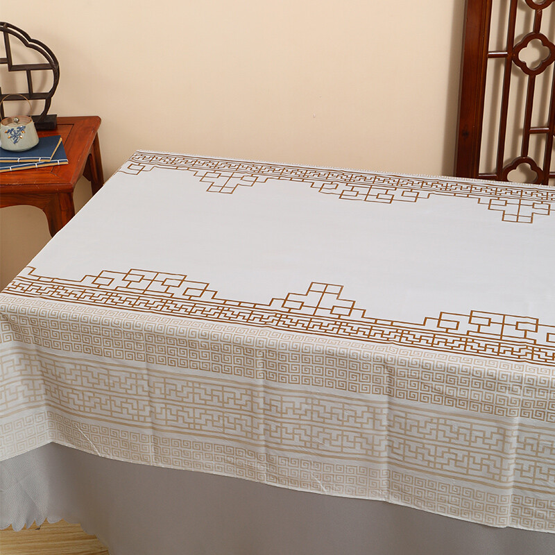 Window grill thickened rectangular disposable tablecloth hotel oil-proof food stall tablecloth extra thick household waterproof plastic strong printed tablecloth extra thick 1.4X2.8 meters black window grill 10 sheets single stack