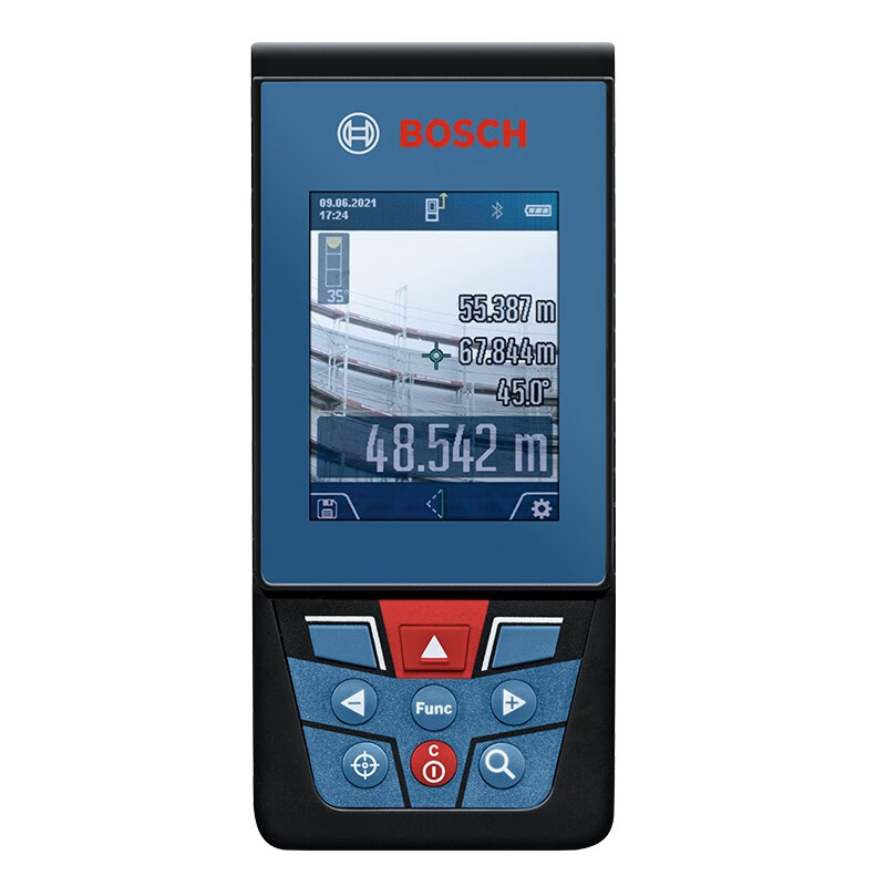 Bosch (BOSCH) Bosch (BOSCH) laser rangefinder handheld infrared electronic ruler room meter portable measurement tool variable zoom 100 meters GLM100-25C color screen Bluetooth Bosch rangefinder