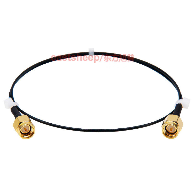 Oriental Xupu RG1.37 silver-plated flexible thin coaxial cable SMA-JJ SMA male to male 0-6G 0.15m