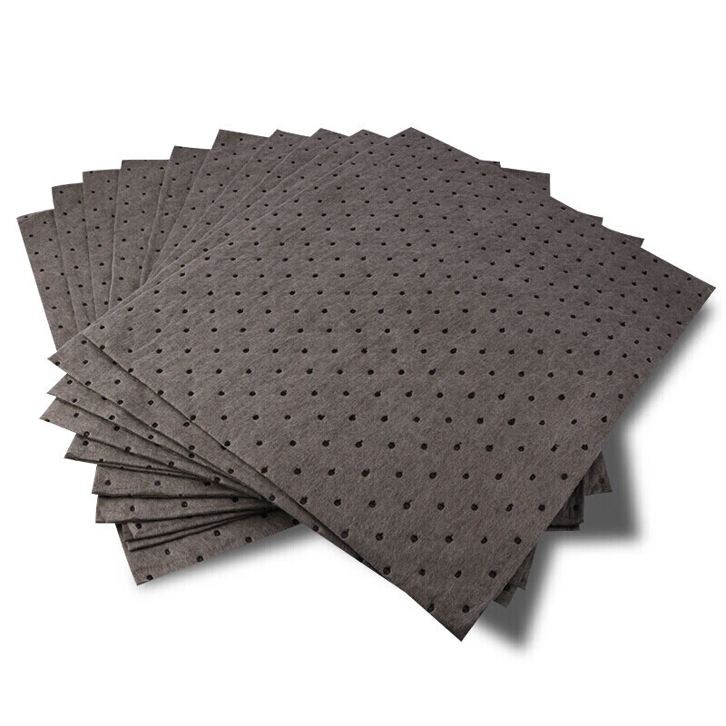 Shengu industrial absorbent cotton, oil-absorbent cotton sheet, liquid-absorbent cotton strip, oil-absorbent rope, oil stain treatment, oil-absorbent felt, stain-absorbent pad, absorbent cotton sheet, 40*50cm*2mm, gray