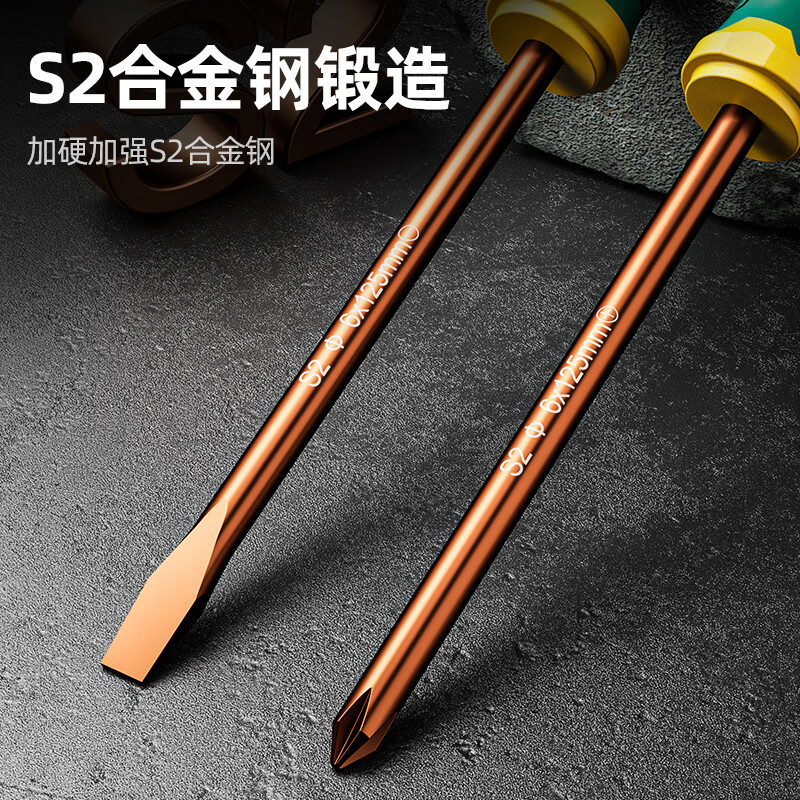 Shengda screwdriver cross-shaped industrial grade strong magnetic screwdriver tool set super hard screwdriver small screwdriver 6x100mm