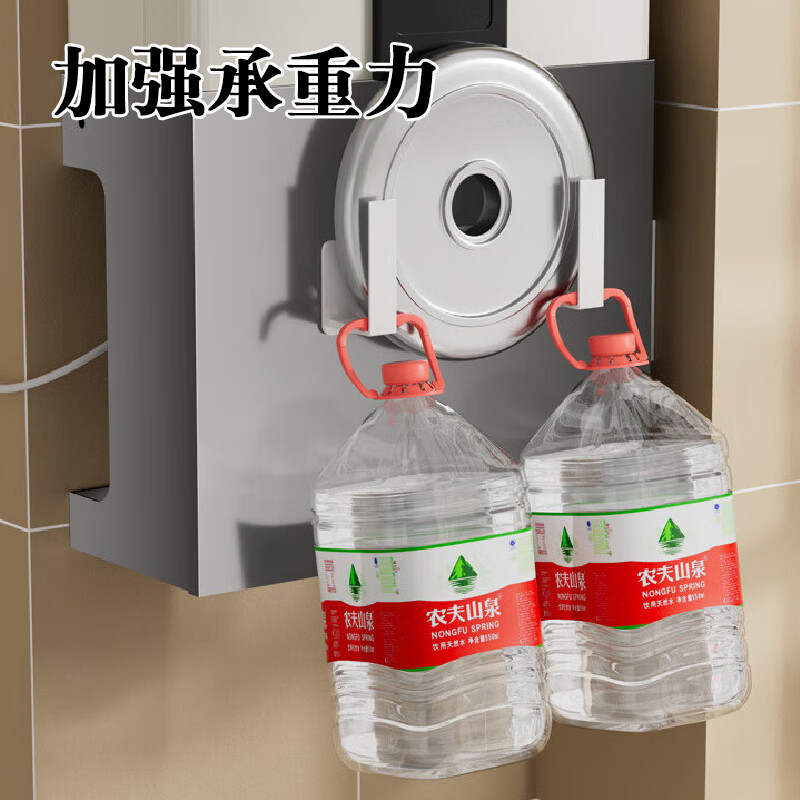 L AMAVO gas water heater shielding cover without punching gas pipe storage rack to hide ugly decorative wall-mounted furnace hole shielding plate customized - gun gray Contact customer service Upgraded removable hole-free dustproof