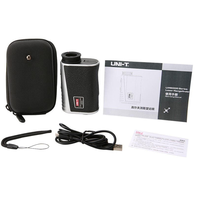 Uni-T Telescope Laser Range Finder Handheld Outdoor Distance Measurement Speed Measurement Altimeter Golf Distance Measurement Meter Lithium Battery LM1000G (3-1000 Meters Golf Ballistic Compensation