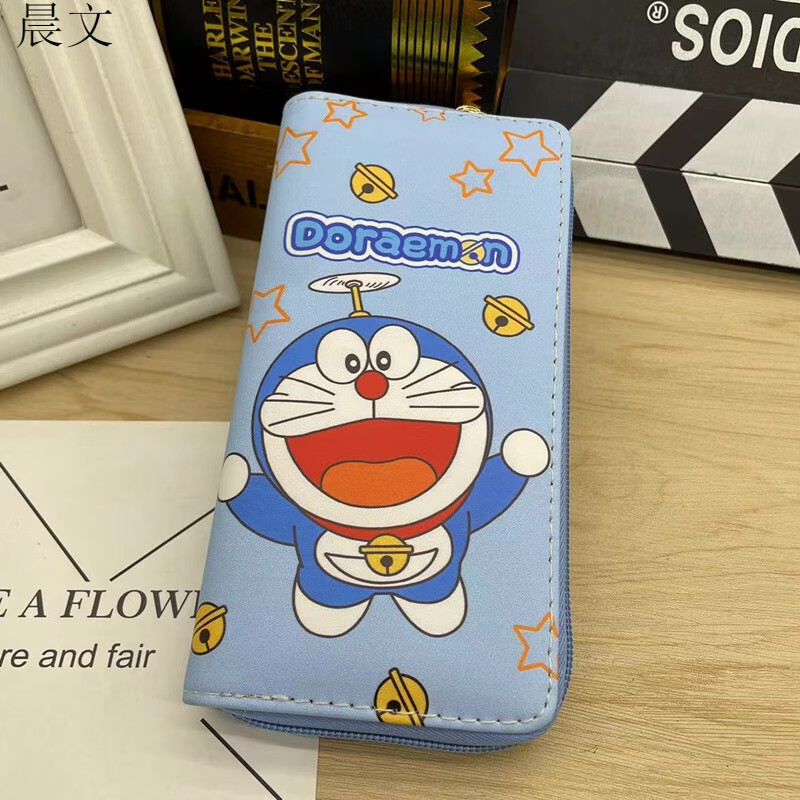 Chenwen Children's Wallet 2023 New Cute Male and Female Student Youth Long Wallet Coin Purse Student Card Holder Flying Ding Dong