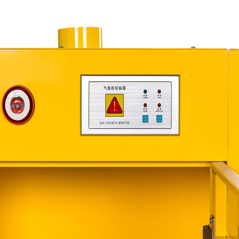 Haike Yijia intelligent all-steel gas cylinder cabinet chemical safety cabinet single, double, three-bottle gas bottle cabinet with alarm hydrogen-oxyacetylene gas cylinder safety cabinet white single bottle without alarm single-door explosion-proof cabinet