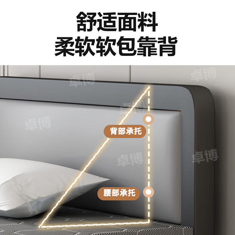 Zhuobo folding bed single bed home nap bed lunch break bed hard bed simple bed XC03 bold 1.9*1 meters