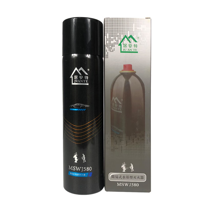Juante water-based fire extinguisher for car and home use 580ml, valid for 4 years | Press the nozzle to easily extinguish fire MSWJ580-A