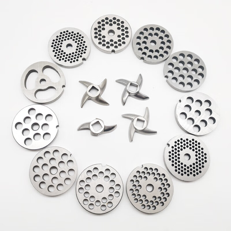 Meat grinder blade head general accessories stainless steel commercial 12 type 22 type 32 cross cutter head orifice plate Zhengyuan type 12 blade (shoot 21) 22 type stainless steel blade shoot 2 shots 3