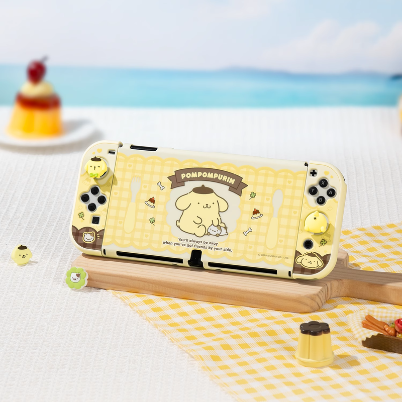 Jixiang Switch OLED protective case Hello Kitty Sanrio protective case pluggable base game console accessory protective case