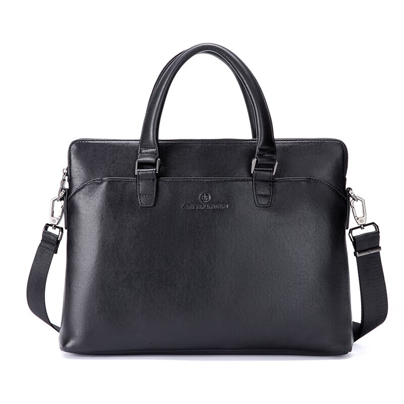 Aokang business briefcase handbag shoulder bag first layer cowhide men's computer bag birthday gift for boyfriend and husband