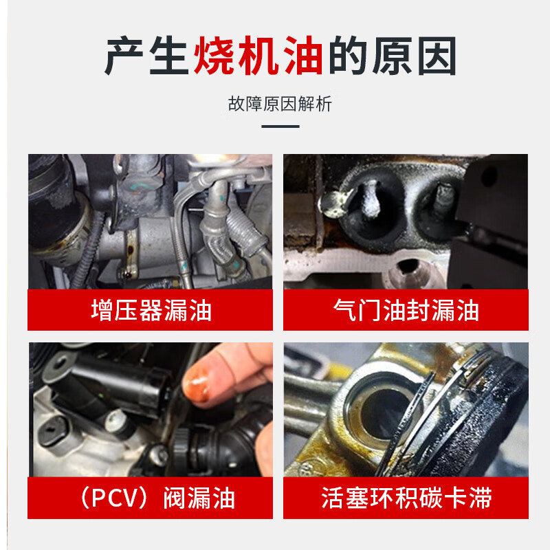 Benzin piston ring release agent, burnt oil control repair agent, engine internal sludge cleaning agent without disassembly