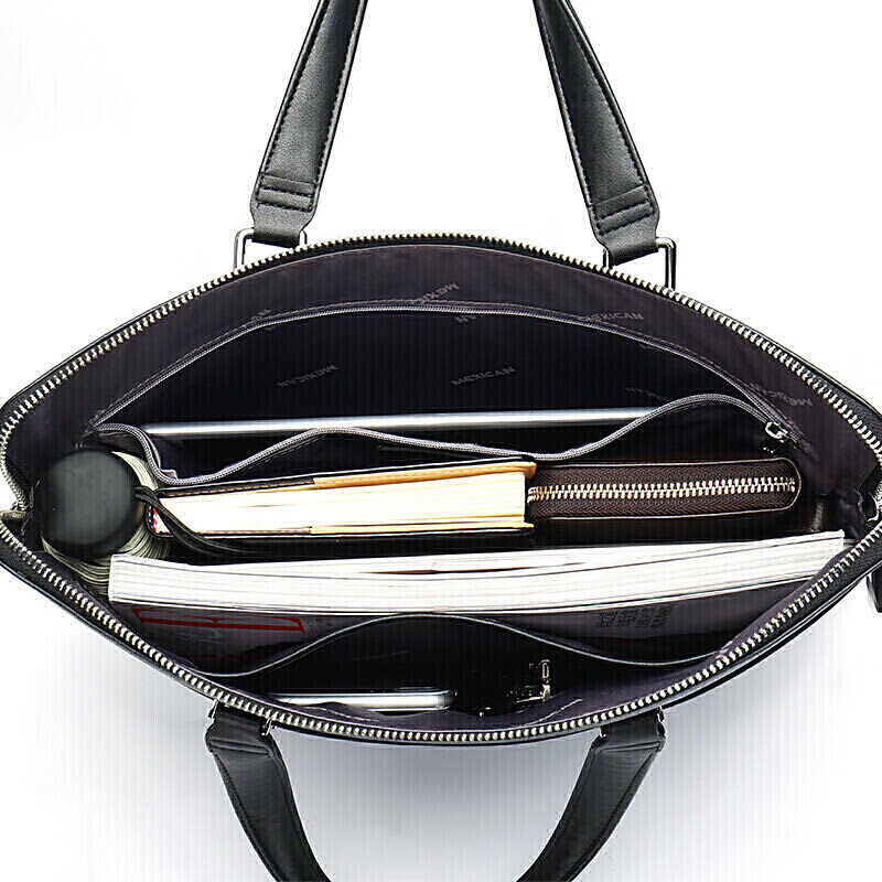 Scarecrow men's briefcase business handbag office business trip lawyer casual shoulder crossbody 14-inch computer bag