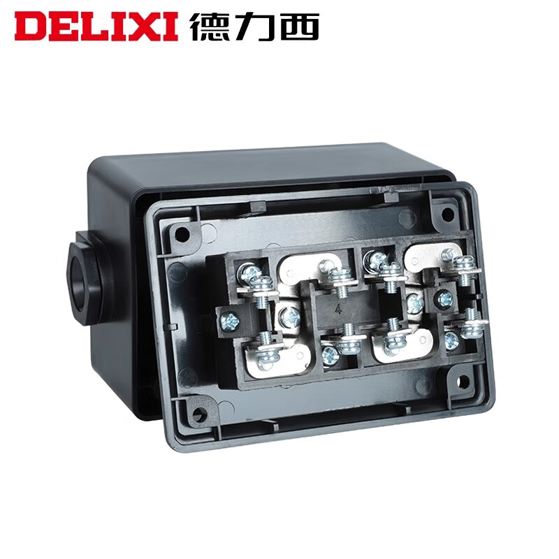 Mobile Banking Delixi Button Box LA4-2H Double Button Red and Green Button Box Self-Reset Start Stop Switch LA4-2H Double Button