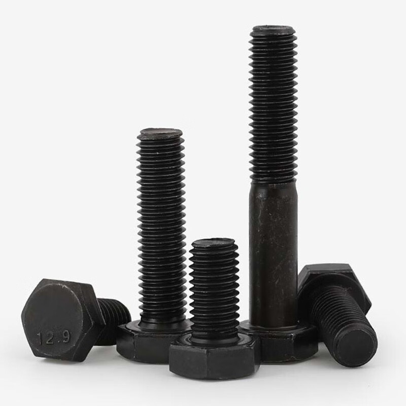 Ice energy level 12.9 high-strength half-thread external hexagonal screw black half-buckle half-wire bolt extended alloy steel screw M36*210 half-thread 1 piece