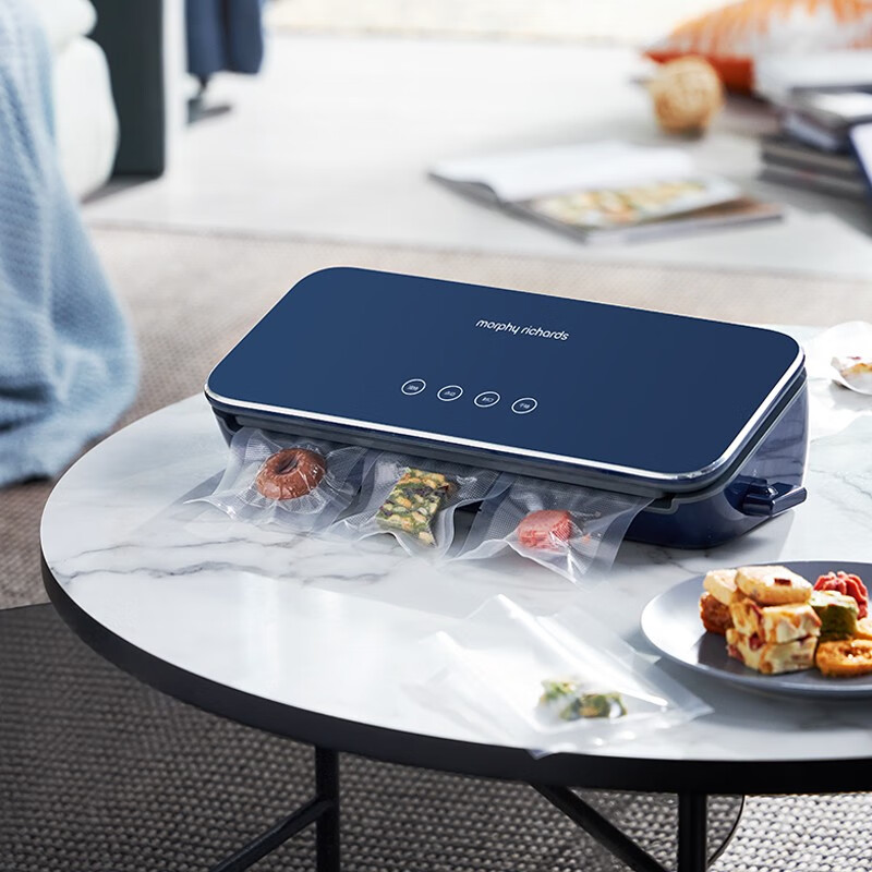 Morphyrichards fully automatic vacuum sealing machine household food packaging machine snack sealing machine fruit and vegetable meat preservation machine wet and dry plastic sealing machine MR1118 Morphyrichards vacuum preservation roll MR1074