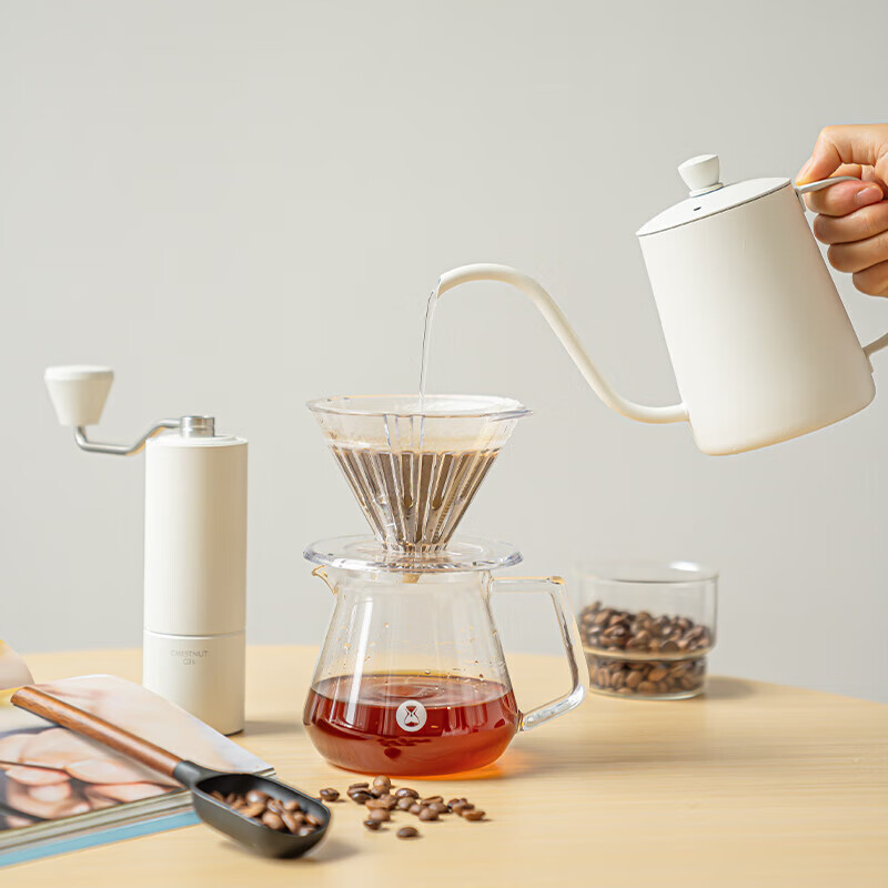 Taimo Home Furnishing Store Express Edition Ice Pupil Coffee Filter Cup Sharing Pot Hand-brewed Coffee Pot Set V60 Coffee Filter