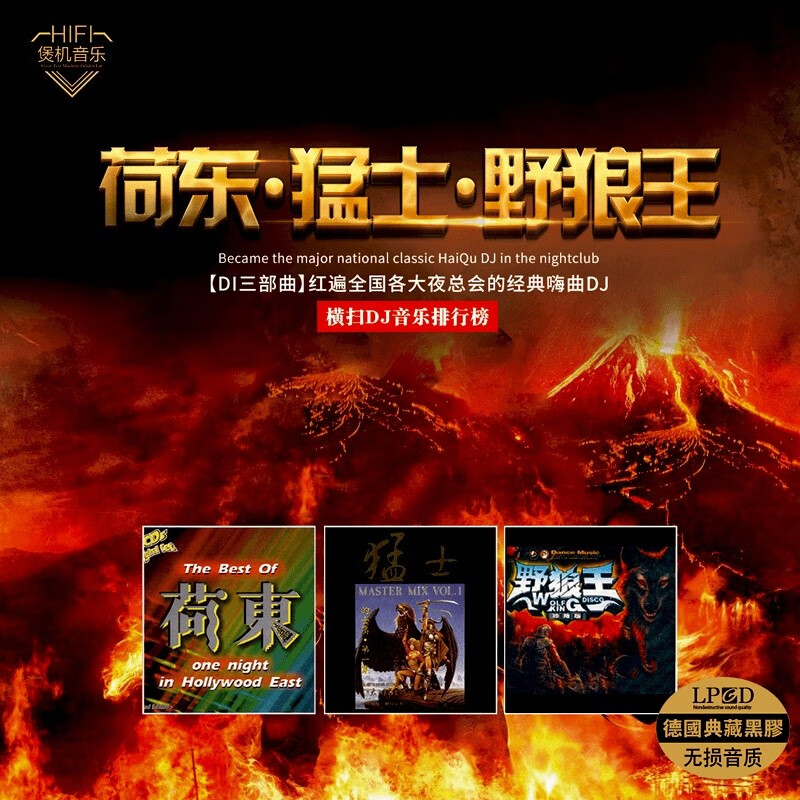 Genuine Dutch Warriors Wild Wolf King Classic Disco Classic DJ Heavy Bass Disc Vinyl Car CD Disc