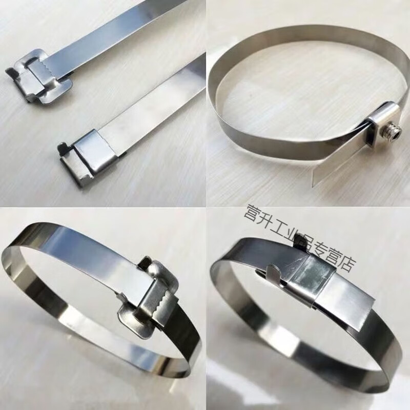 304 stainless steel tie buckle, stainless steel packing buckle for thermal insulation, L-shaped stainless steel belt buckle, buckle, L10 packing buckle, 100 pcs/pack