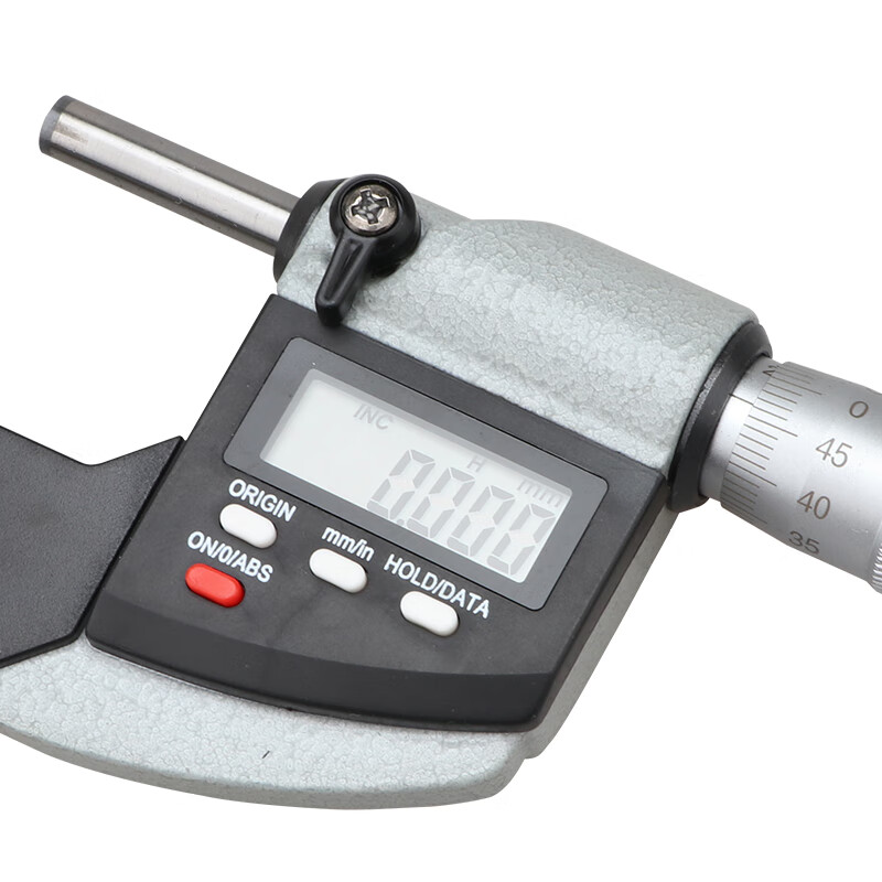 Three-quantity high-precision 0.001 digital display outer diameter micrometer 0-25mm electronic spiral micrometer instrument caliper JDE02 precision type 25-50mm