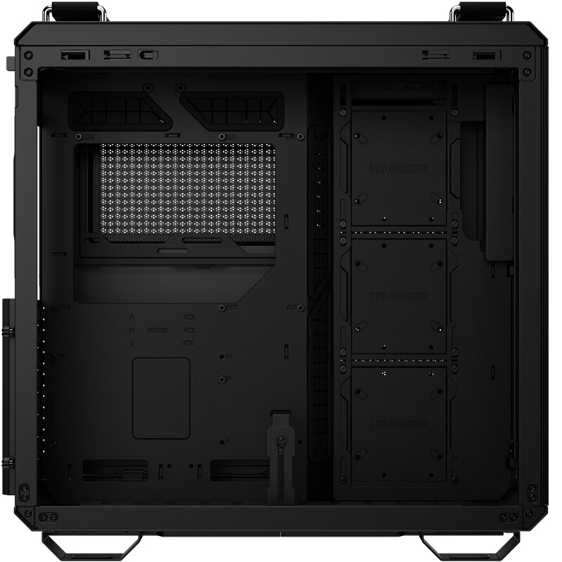 Quasi-new product ASUS TUF GAMING GT502 ammunition magazine chassis dual compartment design/tool-free disassembly/black sea view room/innovative cooling/GPU bracket