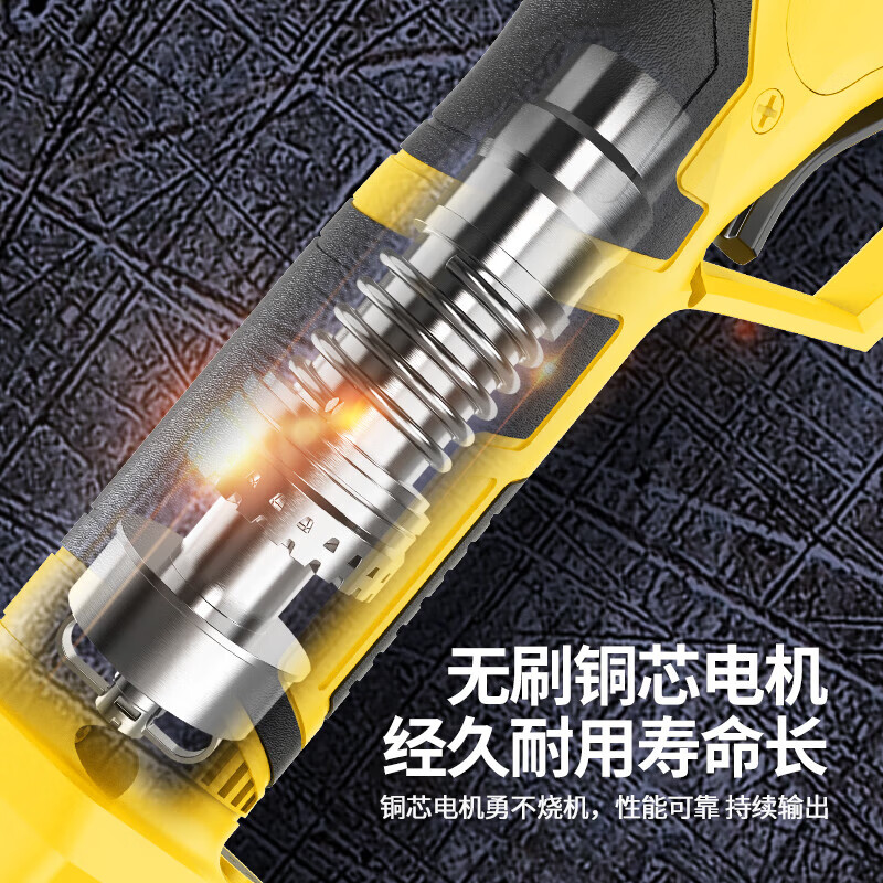 Walkerlive's new brushless gardening lithium-electric pruning shears, rechargeable electric scissors for cutting branches, garden pruning electric agricultural tools, brushless model, dual battery + blade, about 5cm opening