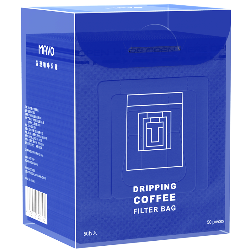 MAVO ear-hanging filter paper coffee filter coffee filter bag hand-brew filter paper hanging ear bag coffee filter 50 sheets (filter paper)