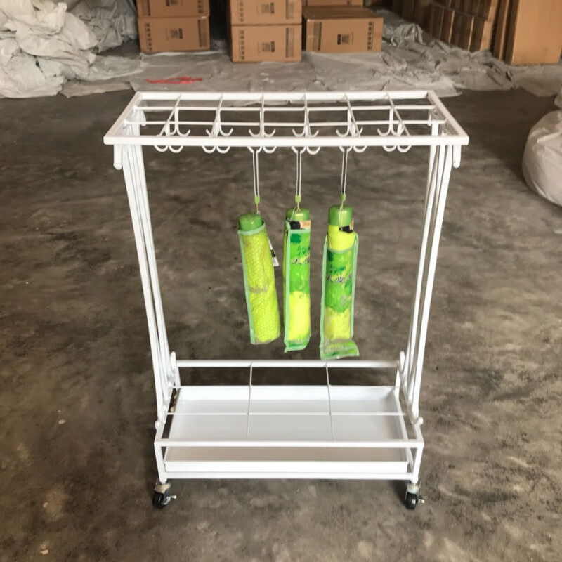 Umbrella stand hotel lobby floor-standing creative umbrella bucket iron umbrella storage rack hanging umbrella stand 36 holes 32 hooks bronze bold and enlarged