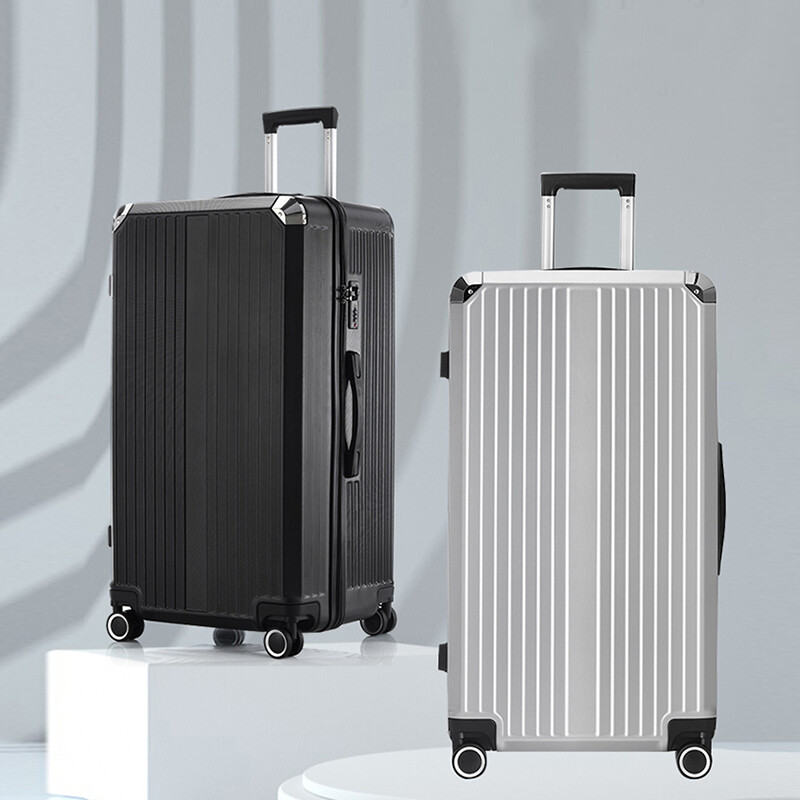 Fandia suitcase men's 32-inch large-capacity leather case oversized trolley case large-size women's suitcase password box black