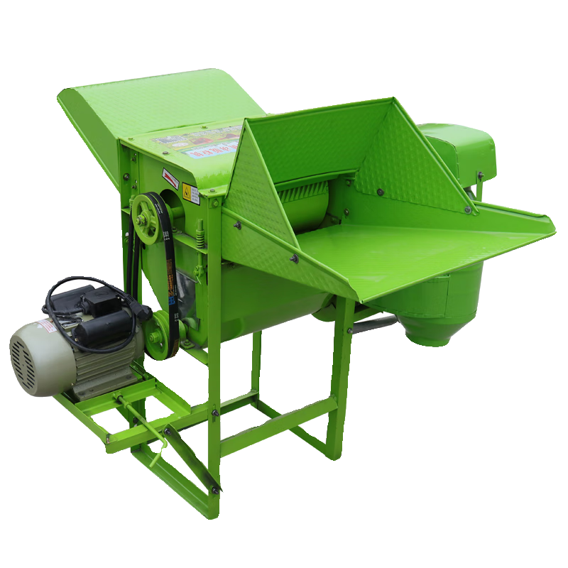 Wen Yijia rape thresher rice multi-functional multi-purpose household soybean wheat sorghum thresher fully fed agricultural 50 thresher + electric start diesel engine + wheel