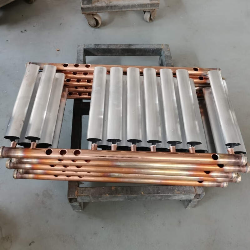 FANCYCHIC pure aluminum composite small basket bathroom radiator household water floor heating radiator wall-mounted bathroom 400 center distance 600 high 7+4