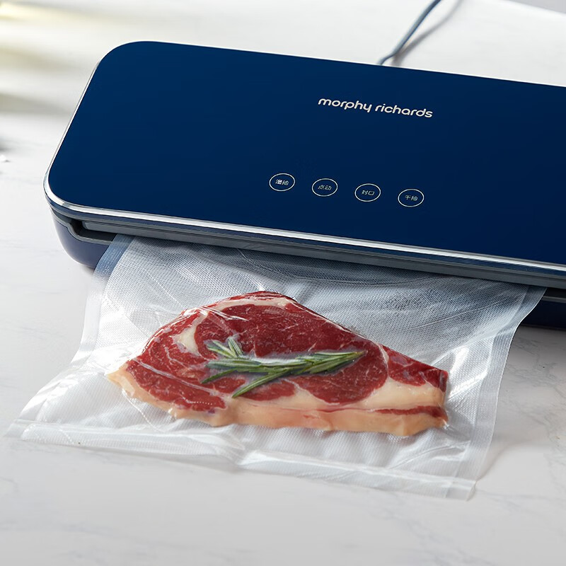 Morphyrichards fully automatic vacuum sealing machine household food packaging machine snack sealing machine fruit and vegetable meat preservation machine wet and dry plastic sealing machine MR1118 Morphyrichards vacuum preservation roll MR1074