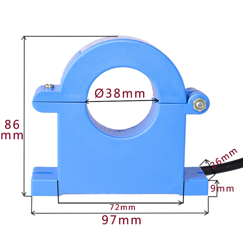 Customized applicable opening and closing current transformer three-phase opening open type 100/5 600/50/5 300/515 aperture 25mm blue 50A/5A