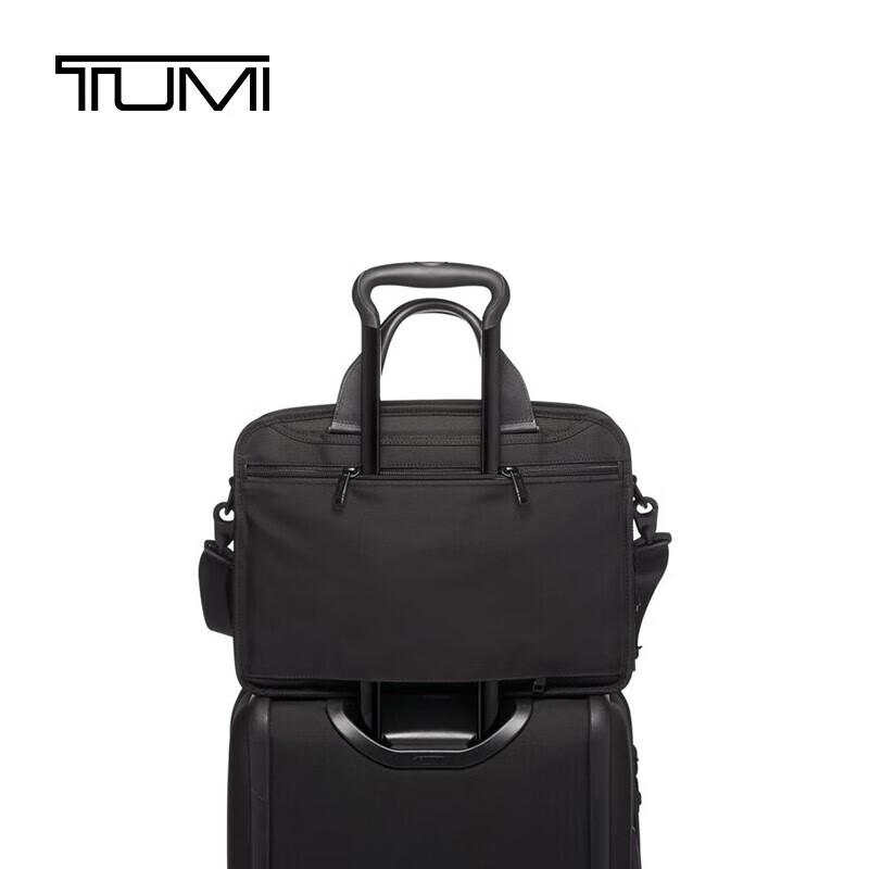 TUMI Alpha3 Series Ballistic Nylon Men's Briefcase Computer Bag 02603115D3 Black New Year Gift