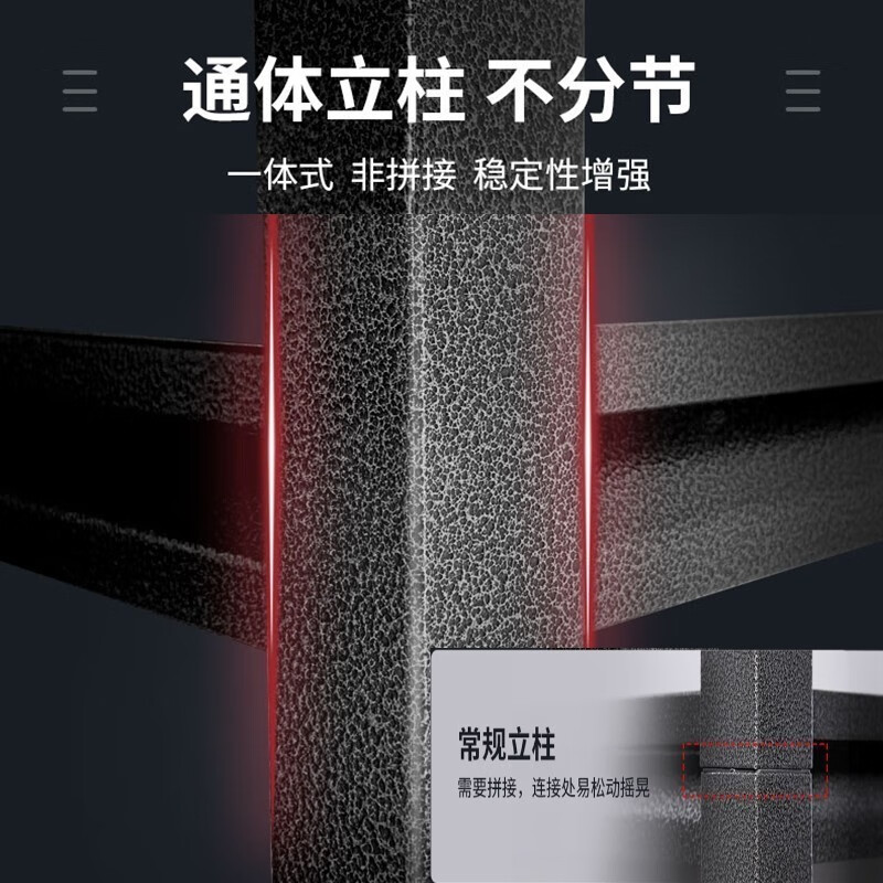 Jingyinuo adjustable between layers carbon steel five-layer fence for kitchen storage floor-standing thickened multi-functional storage shelf carbon steel fence length 120 wide 35 high 160 five-layer whole body