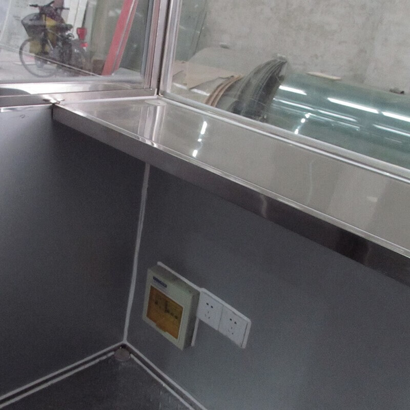 KINKOCCL stainless steel guard booth, security booth, property booth, toll booth, security booth, length 1.2*width 1.5*height 2.4m customized model