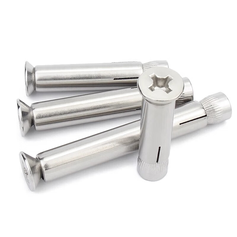 Jinchao national standard 304/201 stainless steel cross countersunk head internal expansion screw flat head bolt pull implosion MM6M8M10M12 M6*90 (2 pieces) national standard 304