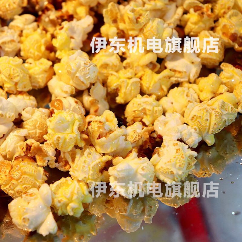 ETON commercial popcorn machine, fully automatic stainless steel pot, popcorn making machine with truck, POP6E-R black