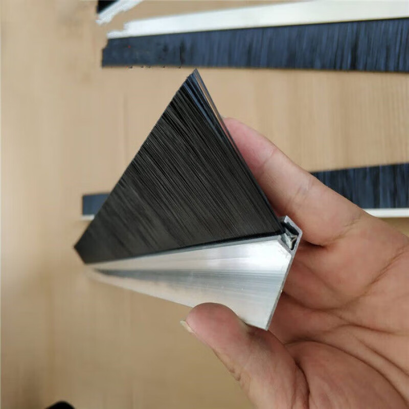 Sealing door seam strip brush F/h type brush strip dust removal soundproof escalator strip brush industrial brush standard hair height 10 mm one meter one H-type base